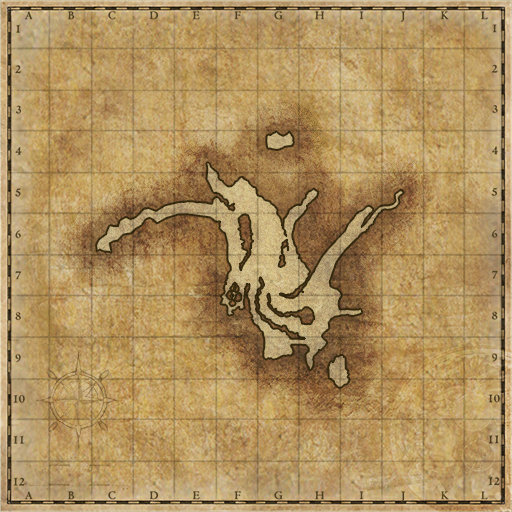 Minimap of Distorted Time : Snowfield of the Ice Wizard