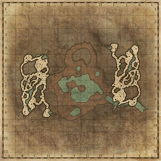 Minimap of Bahamar, Cave 1F