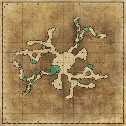Minimap of Bahamar, Ancient Underground Hiding Place 1F