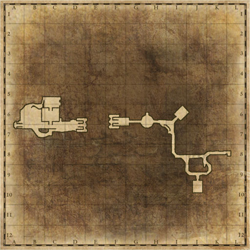 Minimap of Tetra Ruins, Grand Corridor