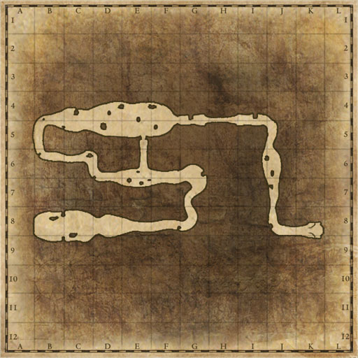 Minimap of 3F of Skeleton Dungeon