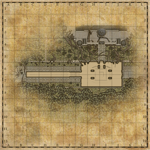 Minimap of Rose Duke, Entrance