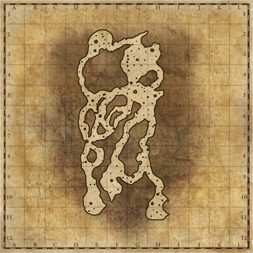 Minimap of Demonic Bahamar, Under Cave Dungeon : Hard