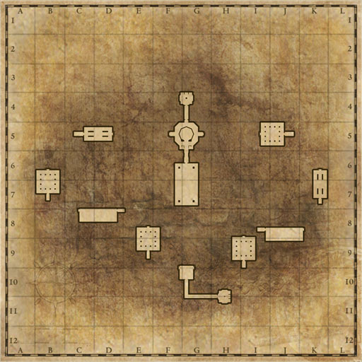 Minimap of Al Quelt Moreza, Holy Water Chamber : Hard