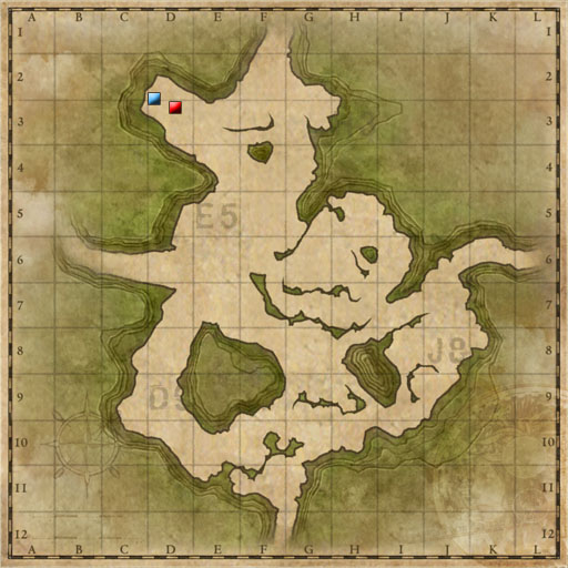 Minimap of A Powerful Foe, the Tyrannosaurus!
